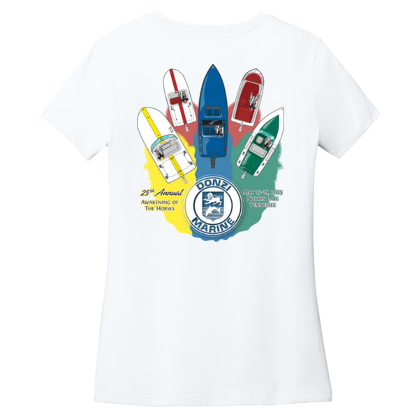 2025 Midwest Donzi Club Printed - Women's Perfect Weight ® CVC Tee Thumbnail